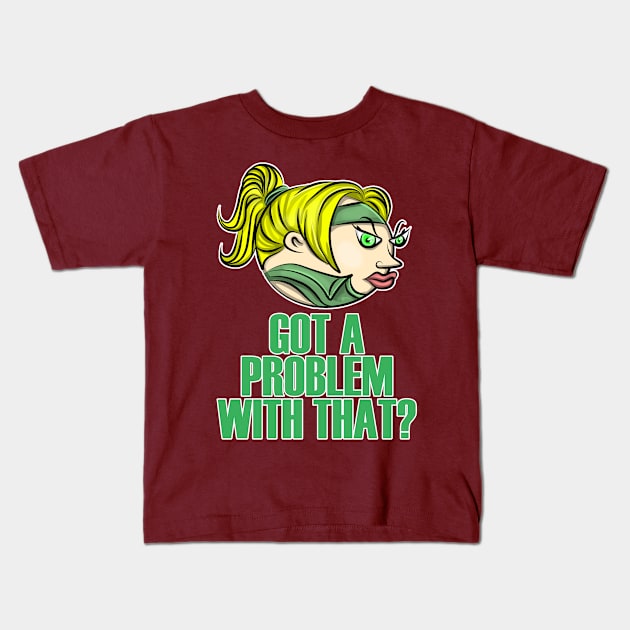 Pop Egg Mortal Kombat Edition : Sonya Blade Kids T-Shirt by Leo Pringadhy